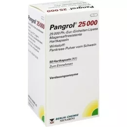 PANGROL 25.000 hårda kapsyler med enteric-coated pell, 50 st