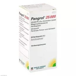 PANGROL 25.000 hårda kapsyler med enteric-coated pell, 50 st