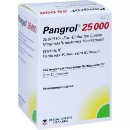 PANGROL 25.000 hårda kapsyler med enteric-coated pell, 100 st