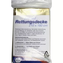 RETTUNGSDECKE guld/silver, 1 st