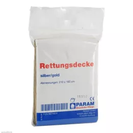 RETTUNGSDECKE guld/silver, 1 st
