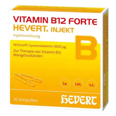 VITAMIN B12 HEVERT forte Inject Ampuller, 10X2 ml