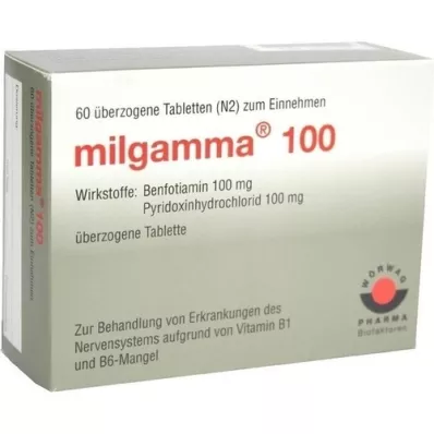 MILGAMMA 100 mg dragerade tabletter, 60 st