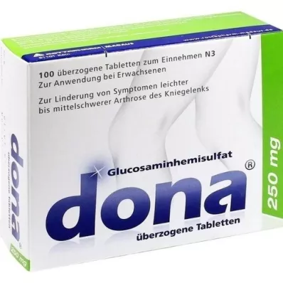 DONA 250 mg dragerade tabletter, 100 st