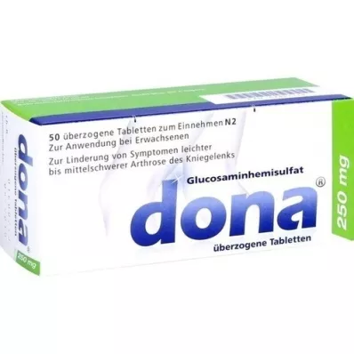 DONA 250 mg dragerade tabletter, 50 st