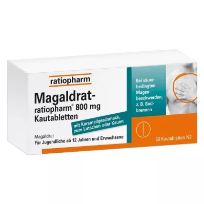 Magaldrat-ratiopharm® 800 mg tuggtabletter, 50 st Magaldrat-ratiopharm® 800 mg tuggtabletter, 50 st