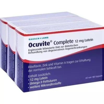 OCUVITE Complete 12 mg luteinkapslar, 180 st