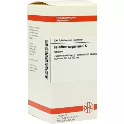 CALADIUM seguinum C 5 tabletter, 200 st