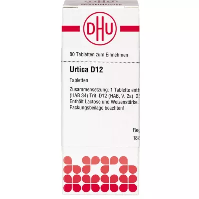 URTICA D 12 tabletter, 80 st