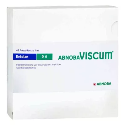 ABNOBAVISCUM Betulae D 6 Ampuller, 48 st ABNOBAVISCUM Betulae D 6 Ampuller, 48 st