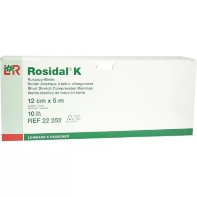 ROSIDAL K Bandage 12 cmx5 m, 10 st