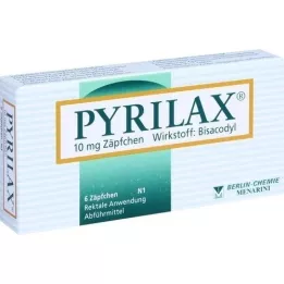 PYRILAX 10 mg suppositorier, 6 st