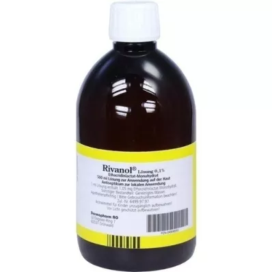 RIVANOL Lösning 0,1%, 500 ml