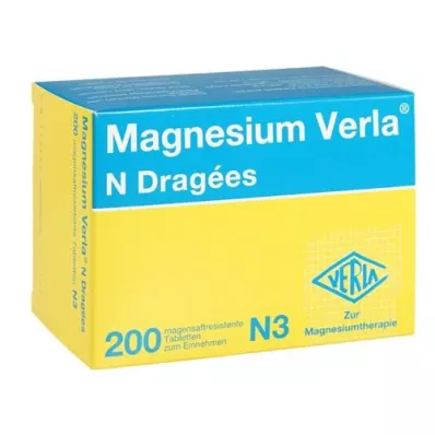 MAGNESIUM VERLA N Belagda tabletter, 200 st