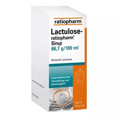 LACTULOSE-ratiopharm sirap, 500 ml