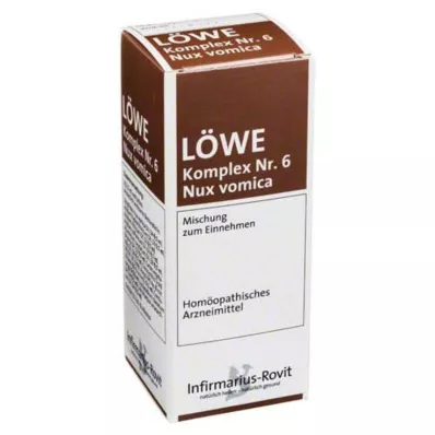 Lion Complex nr 6 Nux Vomica droppar, 100 ml Lion Complex nr 6 Nux Vomica droppar, 100 ml