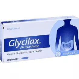 GLYCILAX Suppositorier för vuxna, 12 st