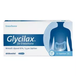 GLYCILAX Suppositorier för vuxna, 12 st