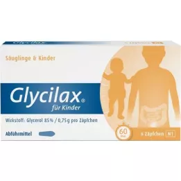 GLYCILAX Suppositorier för barn, 6 st