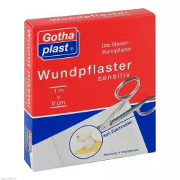GOTHAPLAST Sårgips känsligt 8 cmx1 m snitt, 1 st