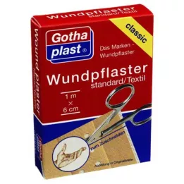 GOTHAPLAST Sårplåster stand.6 cmx1 m klippt, 1 st