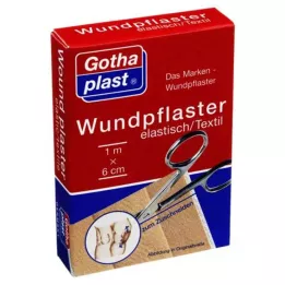 GOTHAPLAST Sårplåster.elastisk.6 cmx1 m skuren, 1 st