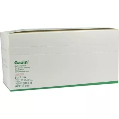 GAZIN Gasbinda komp.5x5 cm steril 12x, 20X5 st