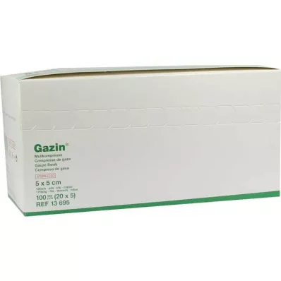 Gazin kompresser 5x5cm 12fac, 20x5 st