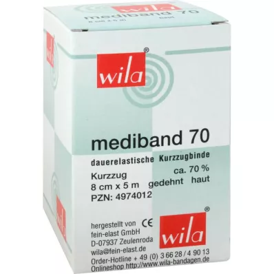 MEDIBAND 70 Kort sträckbandage 8 cm x 5 m, hudfärgat, 1 st