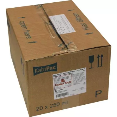 KOCHSALZLÖSUNG 0,9% injektionsflaska av plast Fresenius, 20X250 ml