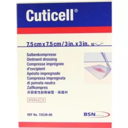 CUTICELL Salvkompresser 7,5x7,5 cm, 10 st