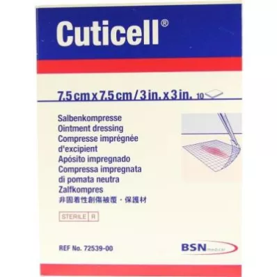 CUTICELL Salvkompresser 7,5x7,5 cm, 10 st