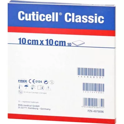 CUTICELL Klassisk sårgas 10x10 cm, 100 st