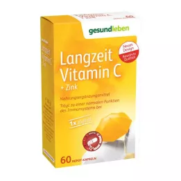 GESUND LEBEN Långtidsverkande vitamin C+zink kapslar, 60 st