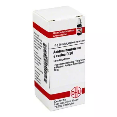ACIDUM BENZOICUM E Resina D 30 globuli, 10 g
