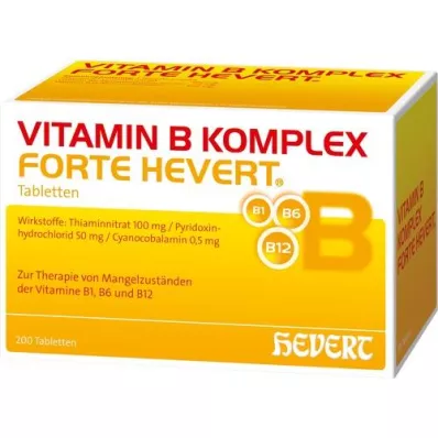 VITAMIN B KOMPLEX forte Hevert tabletter, 200 st