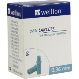 WELLION Lancetter 28 G, 50 st