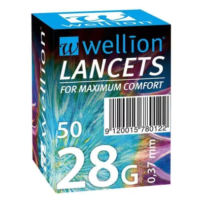 WELLION Lancetter 28 G, 50 st