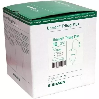 URIMED Tribag Plus Urine Leg Sleeve 500ml 50cm ster., 10 st
