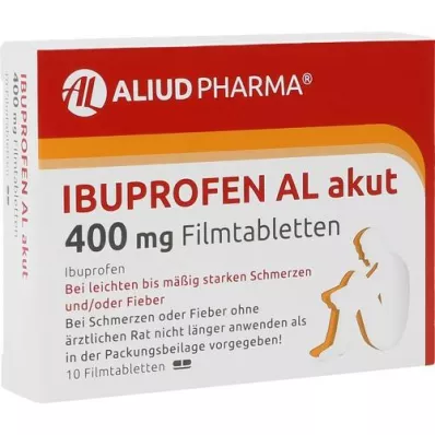 IBUPROFEN AL akut 400 mg filmdragerade tabletter, 10 st