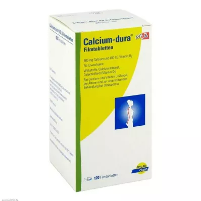 CALCIUM DURA Vit D3 filmdragerade tabletter, 120 st