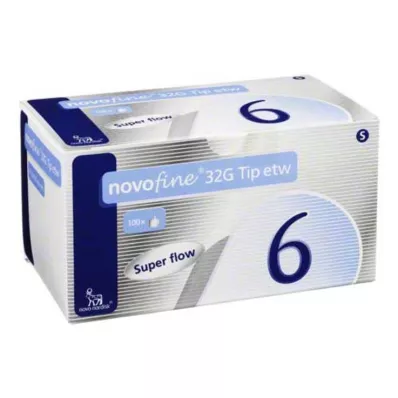 NOVOFINE 6 mm kanyler 32 G Spets sth, 100 st NOVOFINE 6 mm kanyler 32 G Spets sth, 100 st