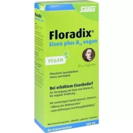 FLORADIX Järn plus B12 vegansk tonic, 250 ml