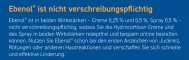 Instructions for use for EBENOL 0,5 % grädde, 30 g - 4