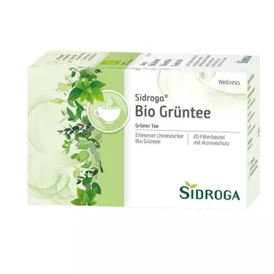 SIDROGA Wellness grönt te filterpåse, 20X1,7 g