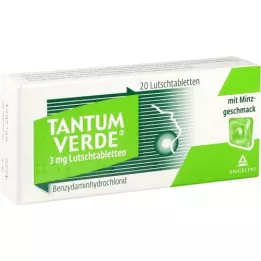 TANTUM VERDE 3 mg sugtablett med mintsmak, 20 st