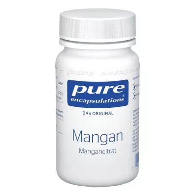 PURE ENCAPSULATIONS Mangan Mangancitrat Kapslar, 60 Kapslar