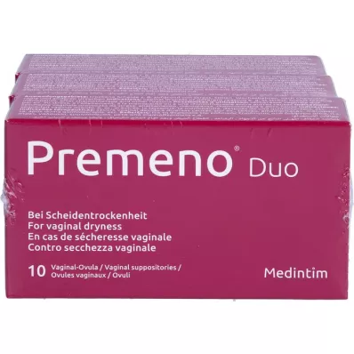PREMENO Duo vaginal vagula, 3 x 10 st