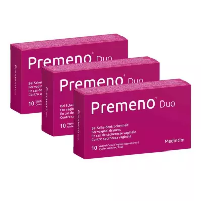 PREMENO Duo vaginal vagula, 3 x 10 st PREMENO Duo vaginal vagula, 3 x 10 st