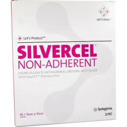 SILVERCEL icke-häftande kompresser 11x11 cm, 10 st